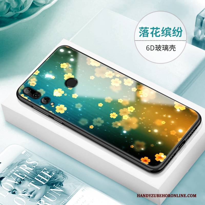 Hülle Huawei P Smart+ 2019 Taschen Handyhüllen Glas, Case Huawei P Smart+ 2019 Kreativ Persönlichkeit Anti-sturz