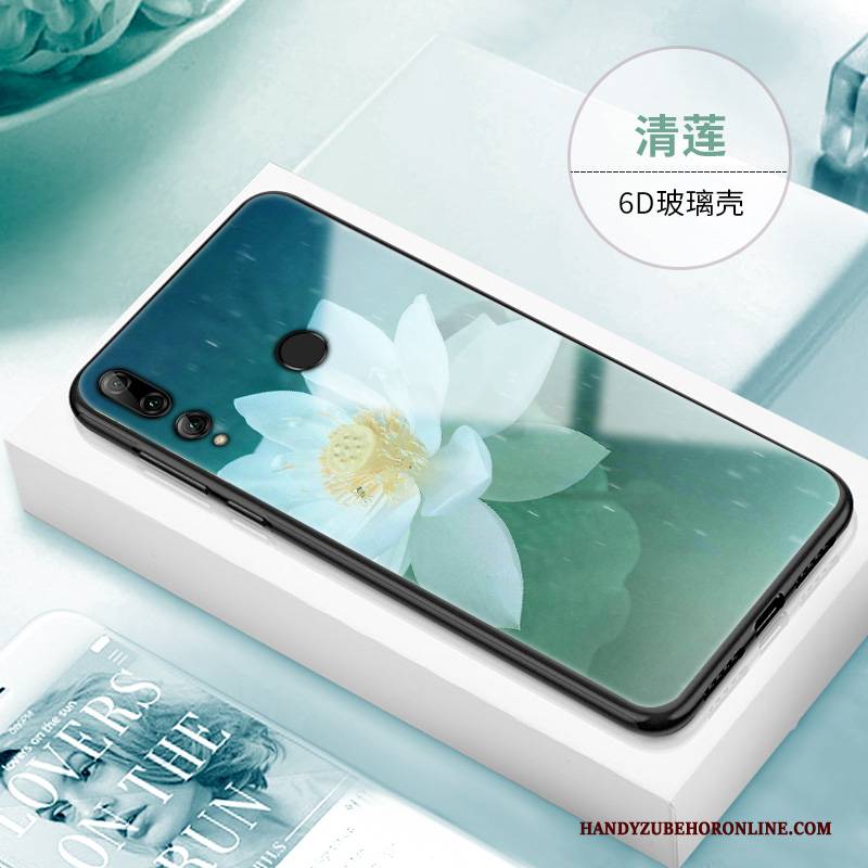 Hülle Huawei P Smart+ 2019 Taschen Handyhüllen Glas, Case Huawei P Smart+ 2019 Kreativ Persönlichkeit Anti-sturz