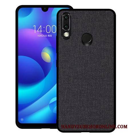 Hülle Huawei P Smart 2019 Weiche Blau Schwer, Case Huawei P Smart 2019 Schutz Stoff Jugend