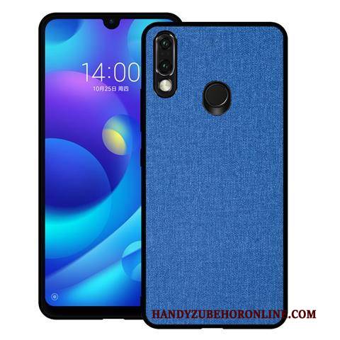 Hülle Huawei P Smart 2019 Weiche Blau Schwer, Case Huawei P Smart 2019 Schutz Stoff Jugend