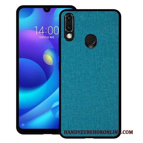 Hülle Huawei P Smart 2019 Weiche Blau Schwer, Case Huawei P Smart 2019 Schutz Stoff Jugend