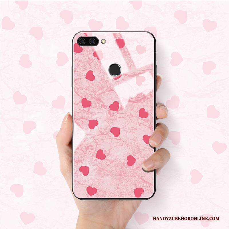 Hülle Huawei P Smart+ 2019 Weiche Hängende Verzierungen Rosa, Case Huawei P Smart+ 2019 Schutz Schlank Anti-sturz