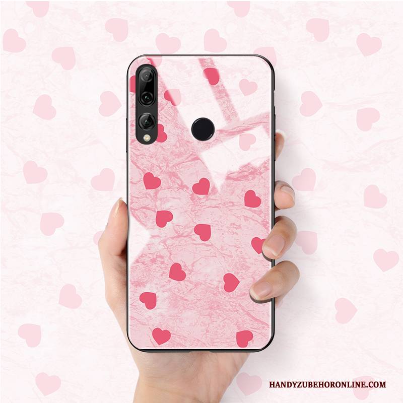 Hülle Huawei P Smart+ 2019 Weiche Hängende Verzierungen Rosa, Case Huawei P Smart+ 2019 Schutz Schlank Anti-sturz