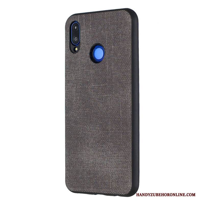 Hülle Huawei P Smart+ 2019 Weiche Jugend Handyhüllen, Case Huawei P Smart+ 2019 Schutz Denim Business