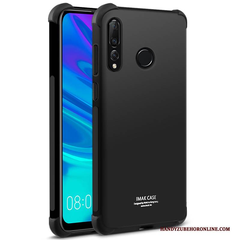 Hülle Huawei P Smart+ 2019 Weiche Schwarz Transparent, Case Huawei P Smart+ 2019 Silikon Ballon Faser