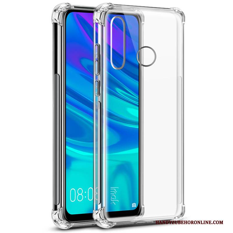 Hülle Huawei P Smart+ 2019 Weiche Schwarz Transparent, Case Huawei P Smart+ 2019 Silikon Ballon Faser