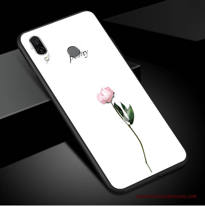 Hülle Huawei P Smart 2019 Weiß Einfach, Case Huawei P Smart 2019 Frisch Mini