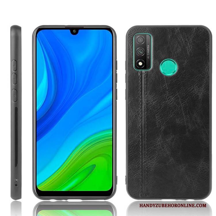 Hülle Huawei P Smart 2020 Taschen Handyhüllen Schwarz, Case Huawei P Smart 2020 Leder Schwer Trend