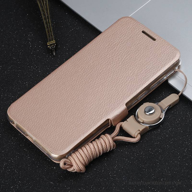 Hülle Huawei P Smart Folio Lila Handyhüllen, Case Huawei P Smart Lederhülle Anti-sturz