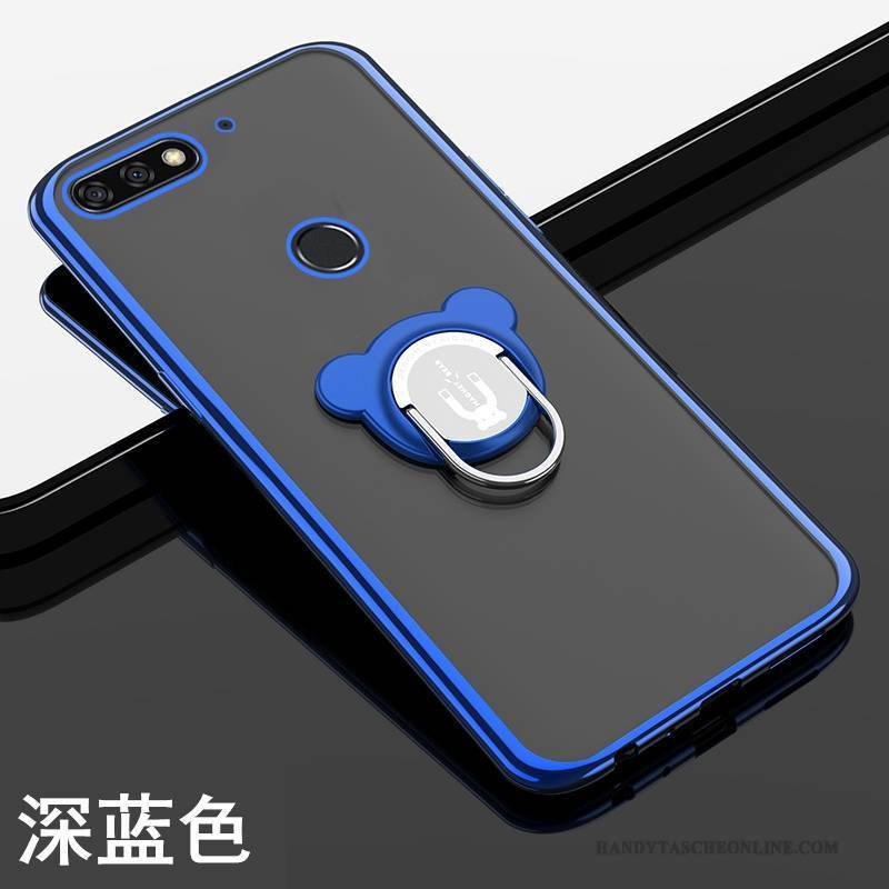 Hülle Huawei P Smart Kreativ Handyhüllen Transparent, Case Huawei P Smart Weiche Trend Blau