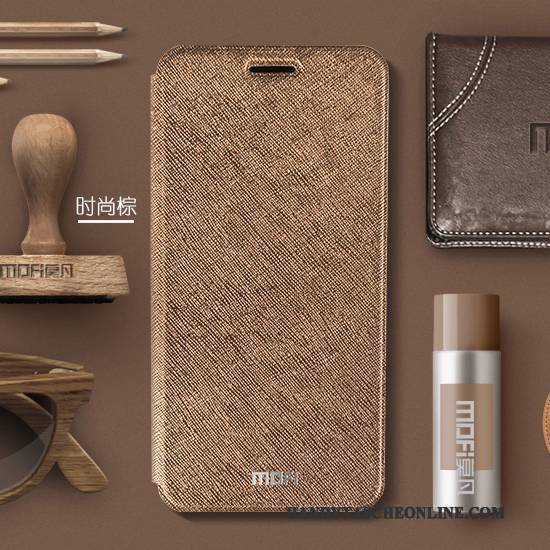 Hülle Huawei P Smart Lederhülle Handyhüllen Gold, Case Huawei P Smart Taschen Anti-sturz