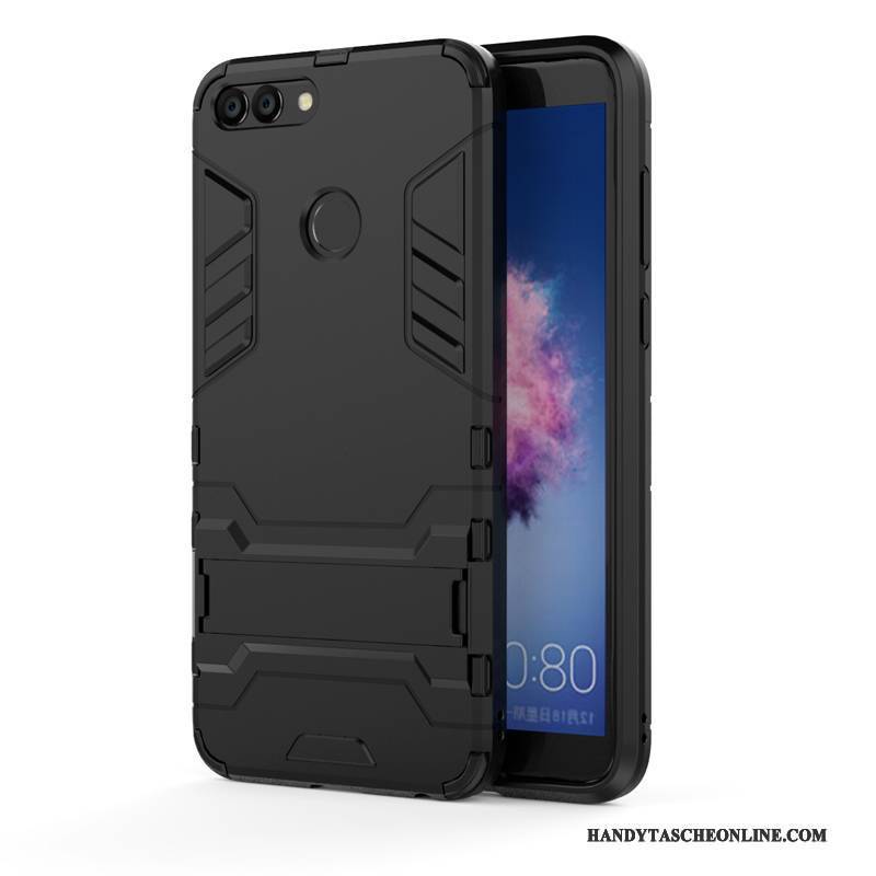 Hülle Huawei P Smart Schutz Schwer Handyhüllen, Case Huawei P Smart Kreativ Nubuck Grau