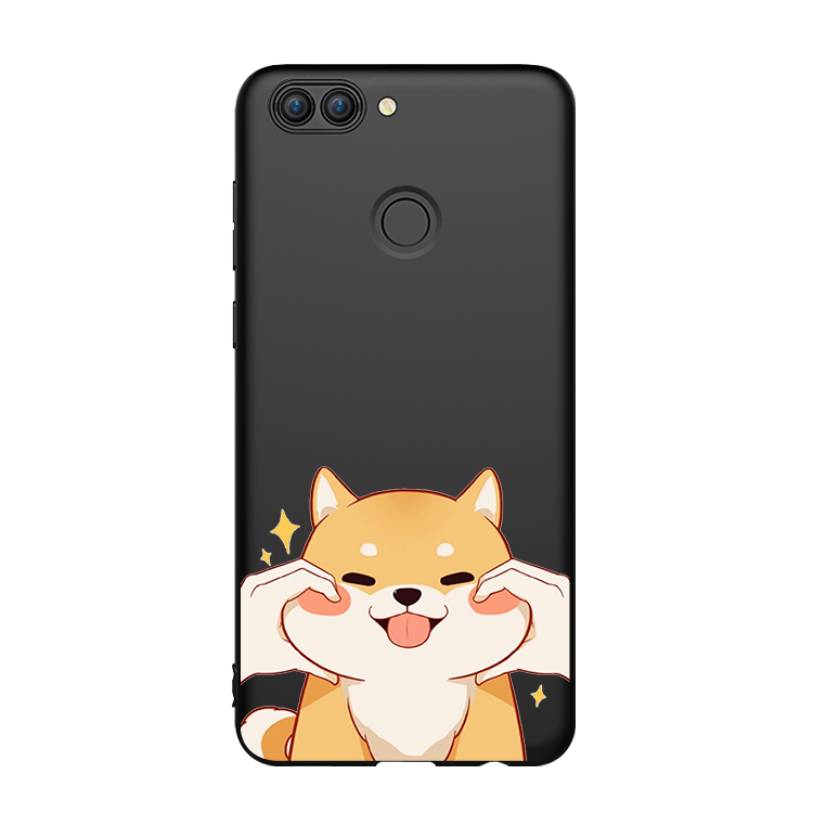 Hülle Huawei P Smart Silikon Gelb Hund, Case Huawei P Smart Weiche Jugend Super