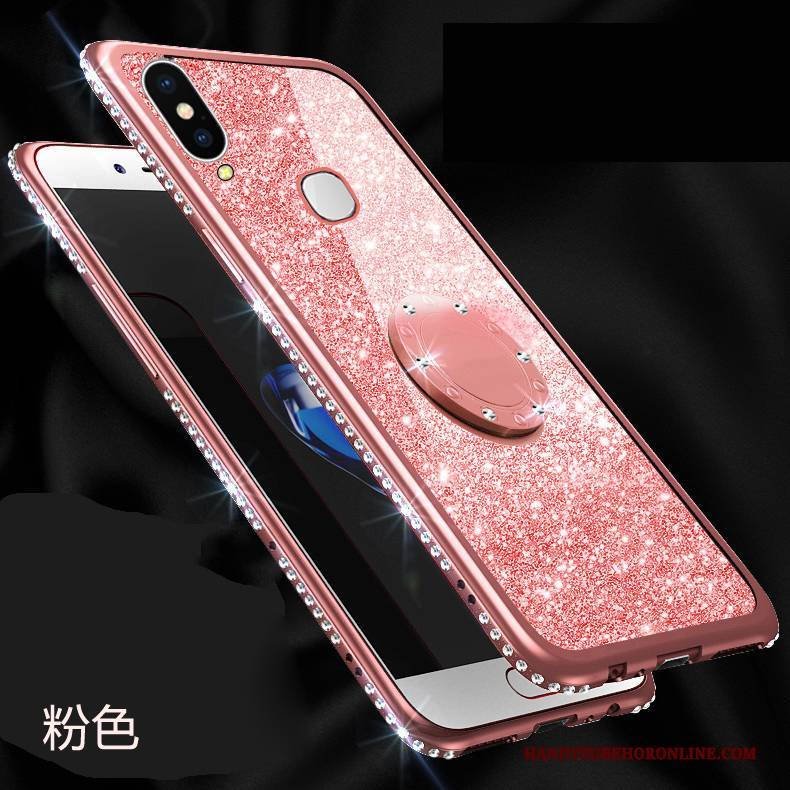 Hülle Huawei P Smart+ Weiche Anti-sturz Handyhüllen, Case Huawei P Smart+ Taschen Rosa