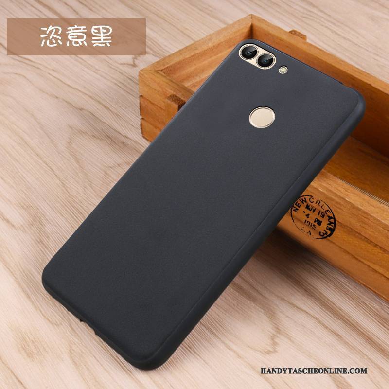 Hülle Huawei P Smart Weiche Nubuck Blau, Case Huawei P Smart Schutz Nette Anti-sturz