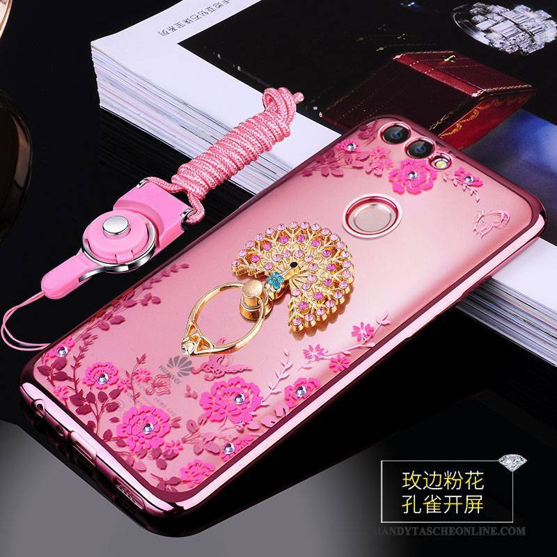 Hülle Huawei P Smart Weiche Rosa Anti-sturz, Case Huawei P Smart Taschen Handyhüllen