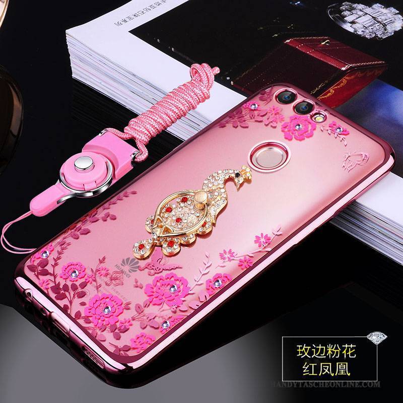 Hülle Huawei P Smart Weiche Rosa Anti-sturz, Case Huawei P Smart Taschen Handyhüllen