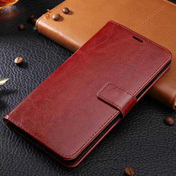 Hülle Huawei P Smart Weiche Rot, Case Huawei P Smart Leder