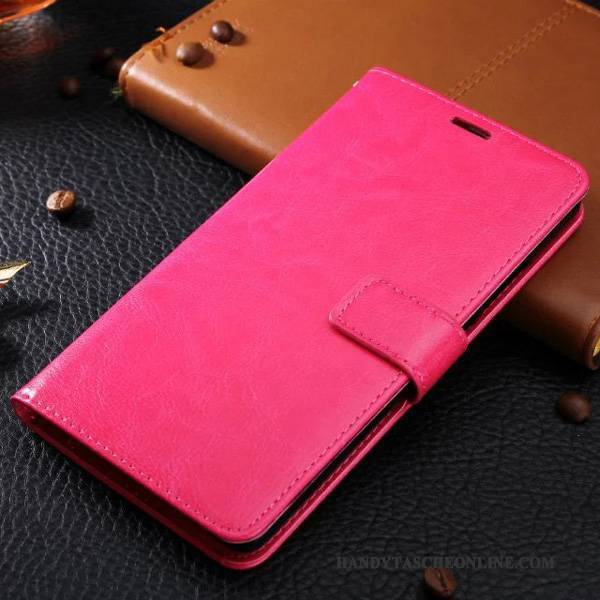 Hülle Huawei P Smart Weiche Rot, Case Huawei P Smart Leder