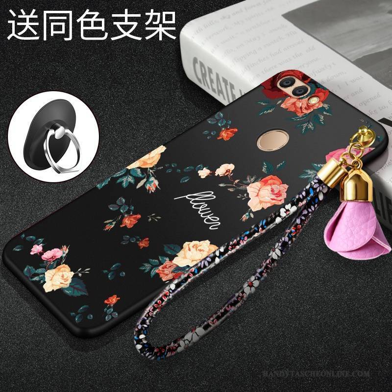 Hülle Huawei P Smart Weiche Trend Handyhüllen, Case Huawei P Smart Silikon Rot Anti-sturz