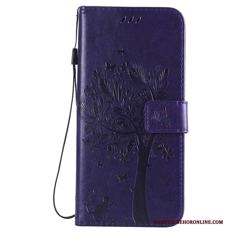 Hülle Huawei P Smart Z Folio Anti-sturz Handyhüllen, Case Huawei P Smart Z Silikon Bäume Blau