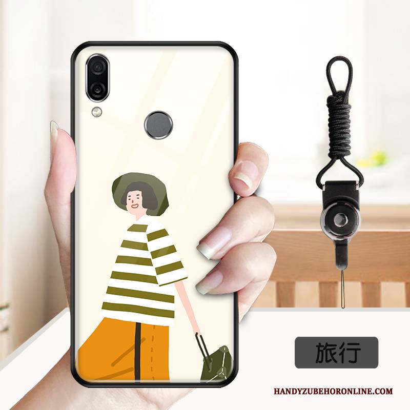 Hülle Huawei P Smart Z Karikatur Anti-sturz Spiegel, Case Huawei P Smart Z Weiche Glas Handyhüllen