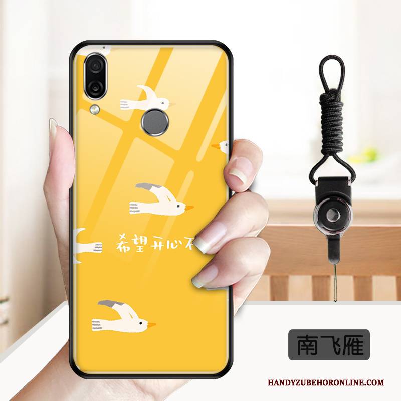 Hülle Huawei P Smart Z Karikatur Anti-sturz Spiegel, Case Huawei P Smart Z Weiche Glas Handyhüllen