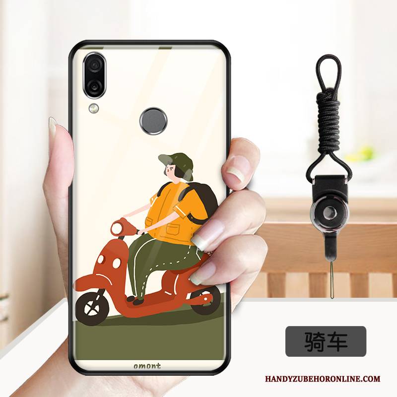 Hülle Huawei P Smart Z Karikatur Anti-sturz Spiegel, Case Huawei P Smart Z Weiche Glas Handyhüllen