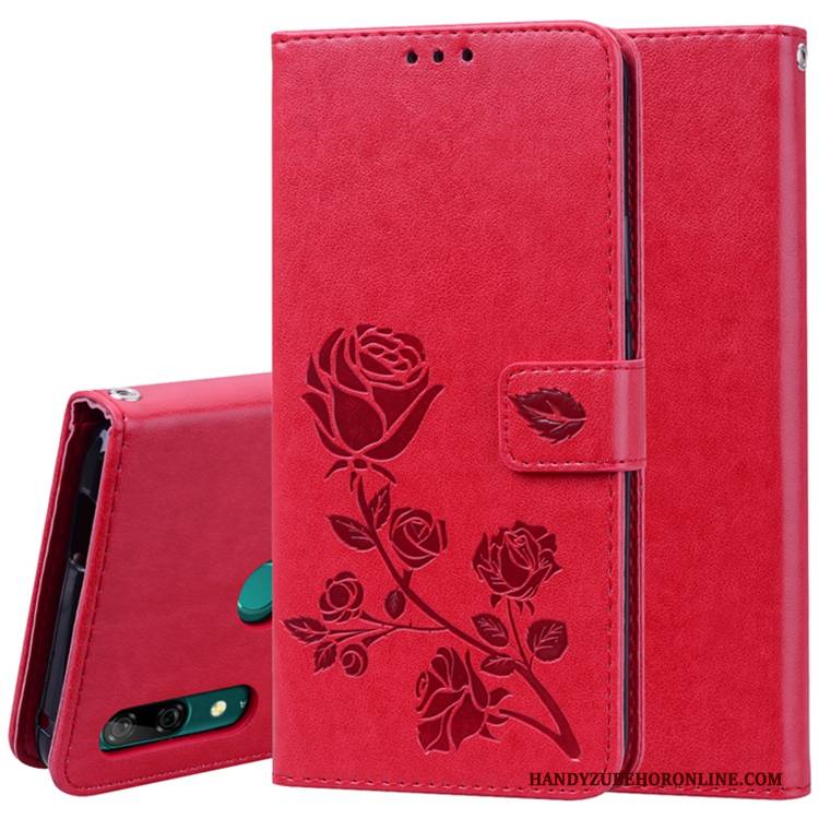 Hülle Huawei P Smart Z Lederhülle Rosa Handyhüllen, Case Huawei P Smart Z