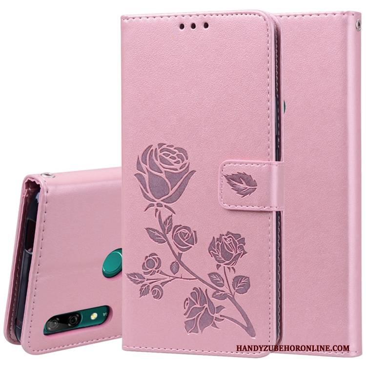 Hülle Huawei P Smart Z Lederhülle Rosa Handyhüllen, Case Huawei P Smart Z