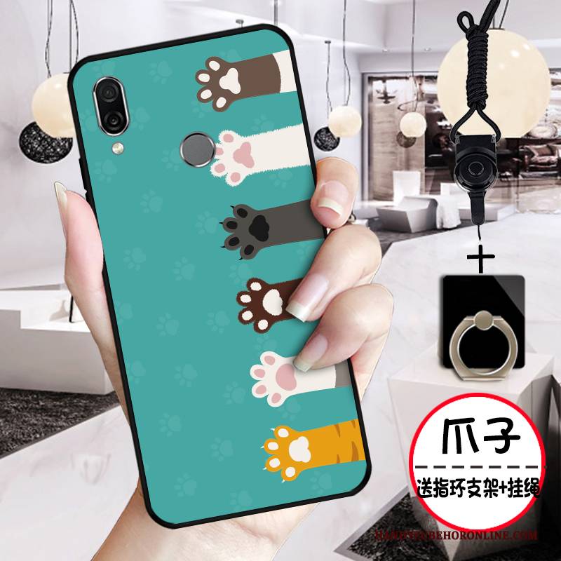 Hülle Huawei P Smart Z Prägung Anti-sturz Pulver, Case Huawei P Smart Z Karikatur Rosa Handyhüllen