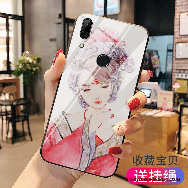 Hülle Huawei P Smart Z Silikon Persönlichkeit Glas, Case Huawei P Smart Z Kreativ Grün Hintere Abdeckung