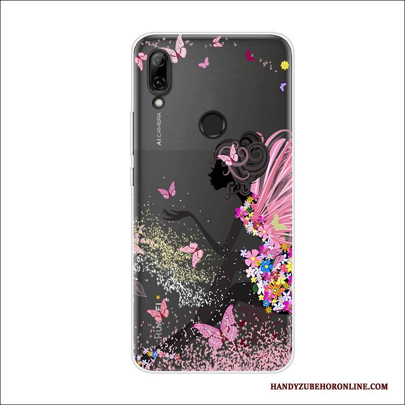 Hülle Huawei P Smart Z Taschen Anti-sturz Schmetterlingsblumen, Case Huawei P Smart Z Silikon Trend Handyhüllen