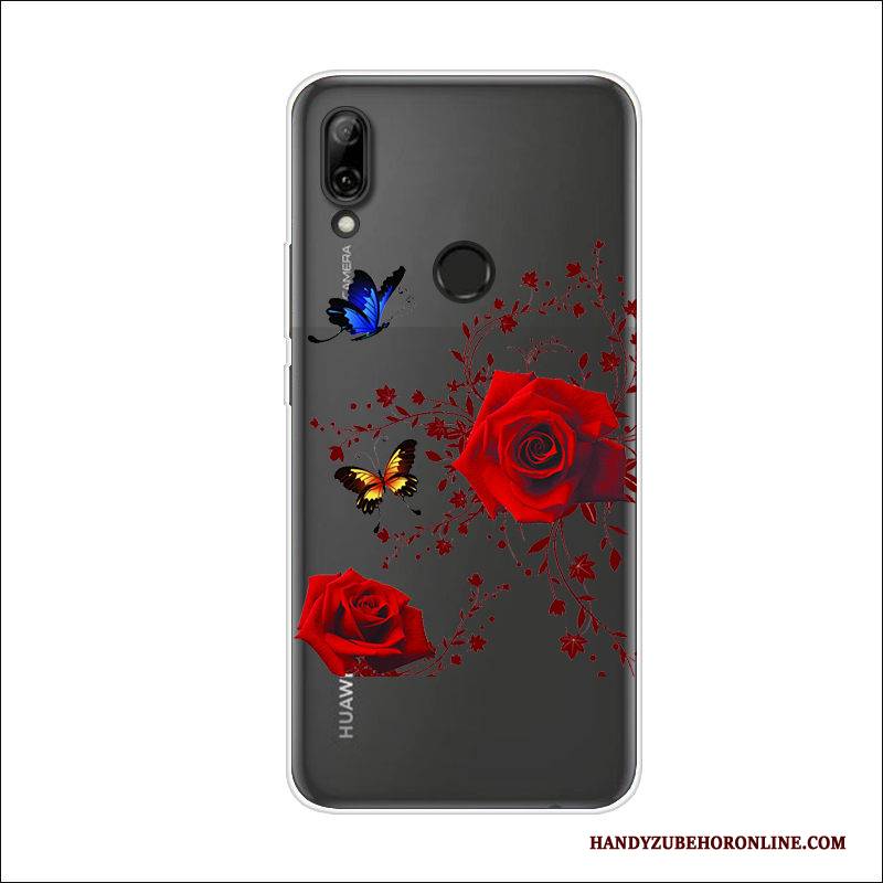 Hülle Huawei P Smart Z Taschen Anti-sturz Schmetterlingsblumen, Case Huawei P Smart Z Silikon Trend Handyhüllen