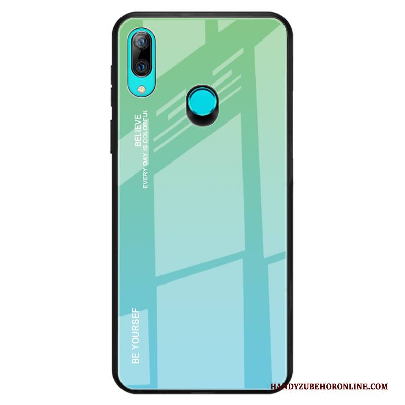 Hülle Huawei P Smart Z Taschen Farbverlauf Lila, Case Huawei P Smart Z Silikon Glas Anti-sturz