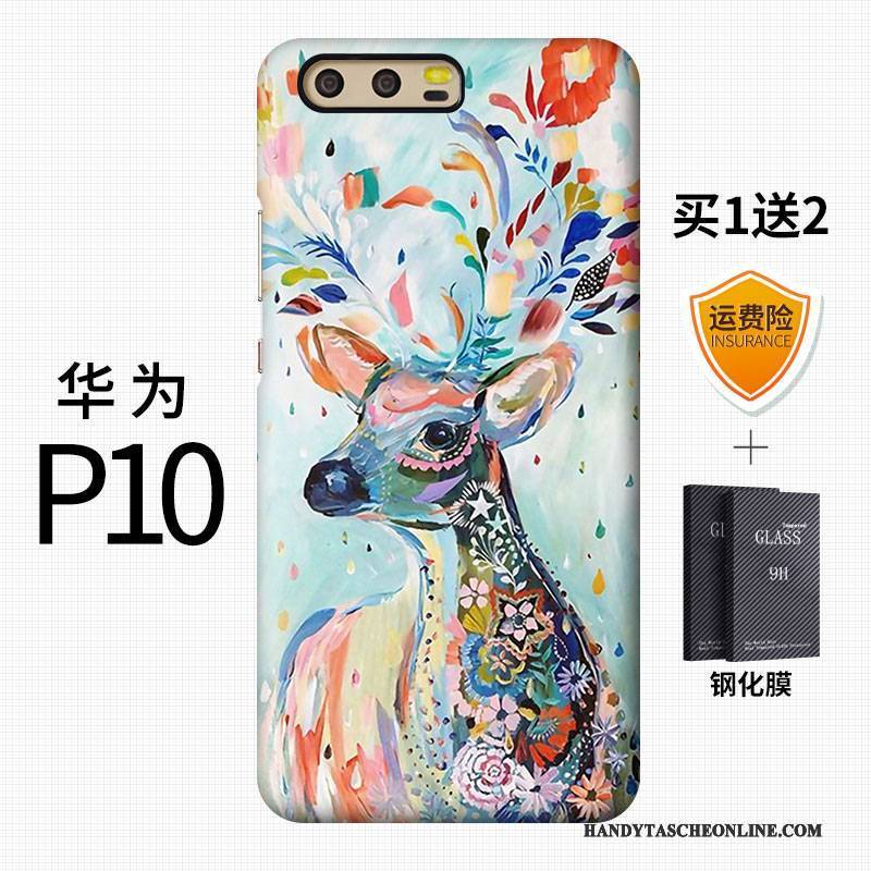 Hülle Huawei P10 Farbe Handyhüllen Chinesische Art, Case Huawei P10 Kreativ Schwer Anti-sturz