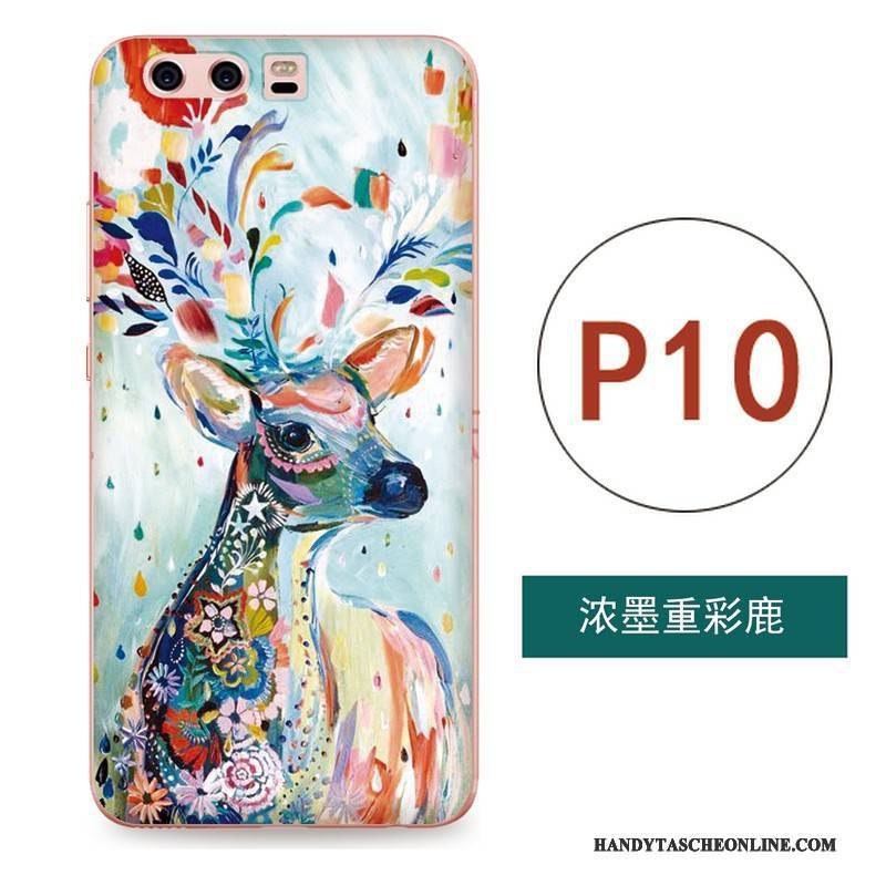 Hülle Huawei P10 Kreativ Handyhüllen Chinesische Art, Case Huawei P10 Weiche Kunst Hängende Verzierungen