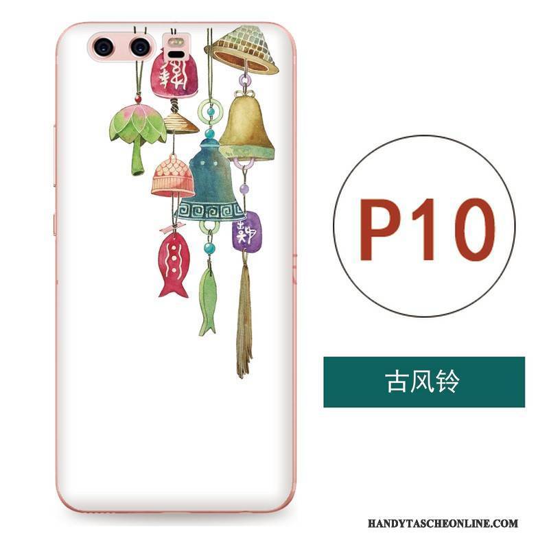 Hülle Huawei P10 Kreativ Handyhüllen Chinesische Art, Case Huawei P10 Weiche Kunst Hängende Verzierungen