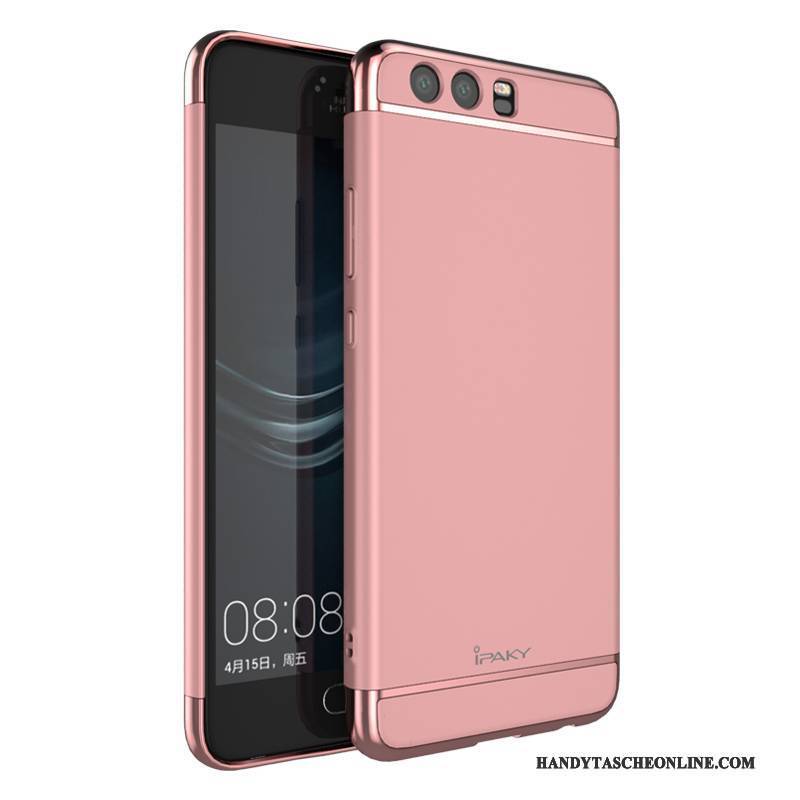 Hülle Huawei P10 Kreativ Nubuck Handyhüllen, Case Huawei P10 Schutz Schwer Rosa