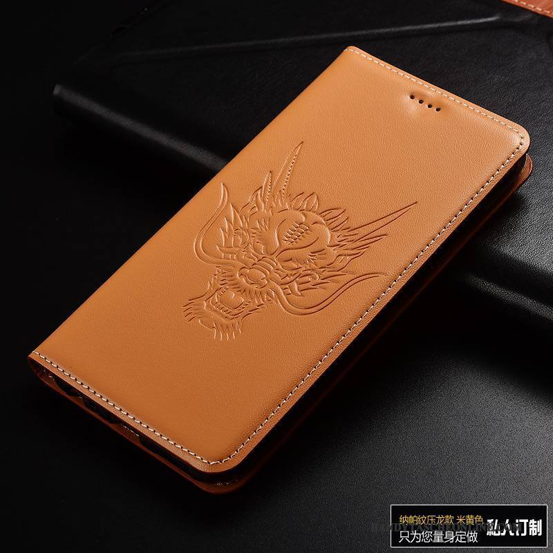 Hülle Huawei P10 Leder Handyhüllen Anti-sturz, Case Huawei P10 Lederhülle Drachen