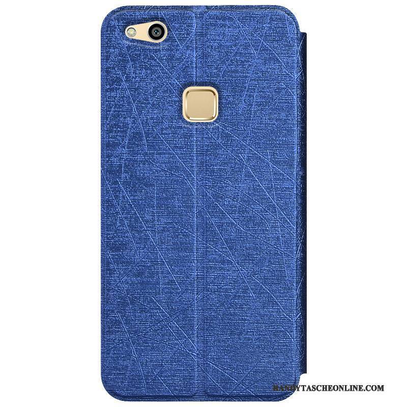 Hülle Huawei P10 Lite Folio Handyhüllen Farbe, Case Huawei P10 Lite Weiche Blau Jugend