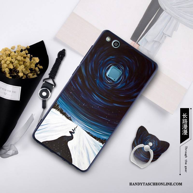 Hülle Huawei P10 Lite Taschen Grün Trend, Case Huawei P10 Lite Schutz Lichtfarbe Handyhüllen