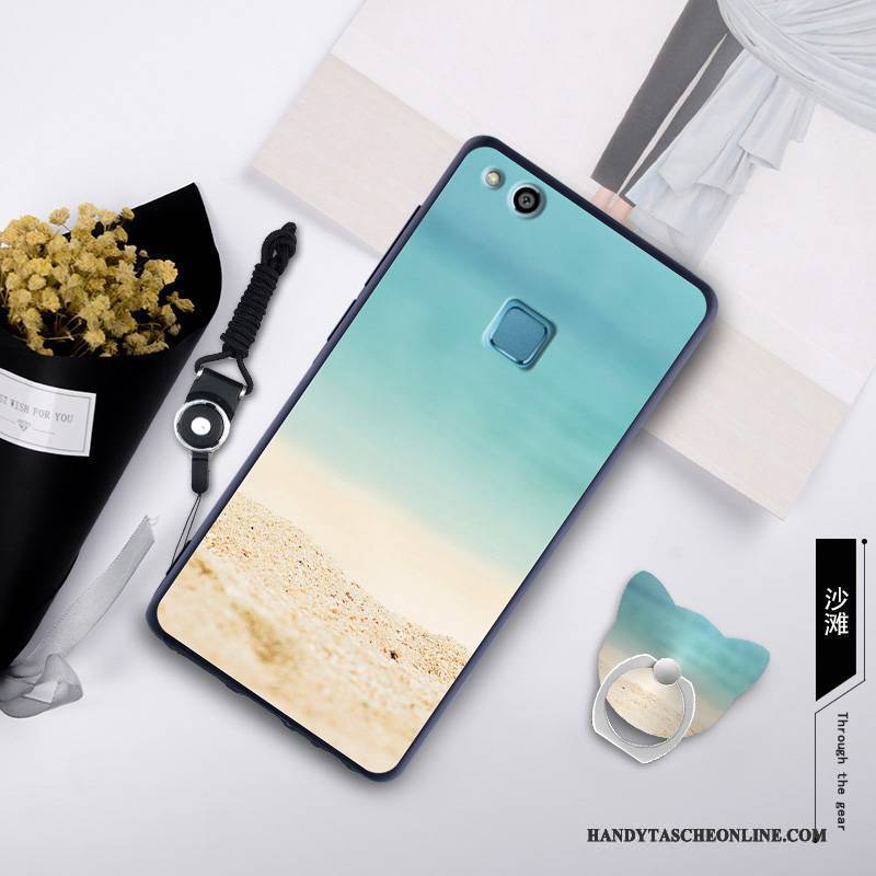 Hülle Huawei P10 Lite Taschen Grün Trend, Case Huawei P10 Lite Schutz Lichtfarbe Handyhüllen