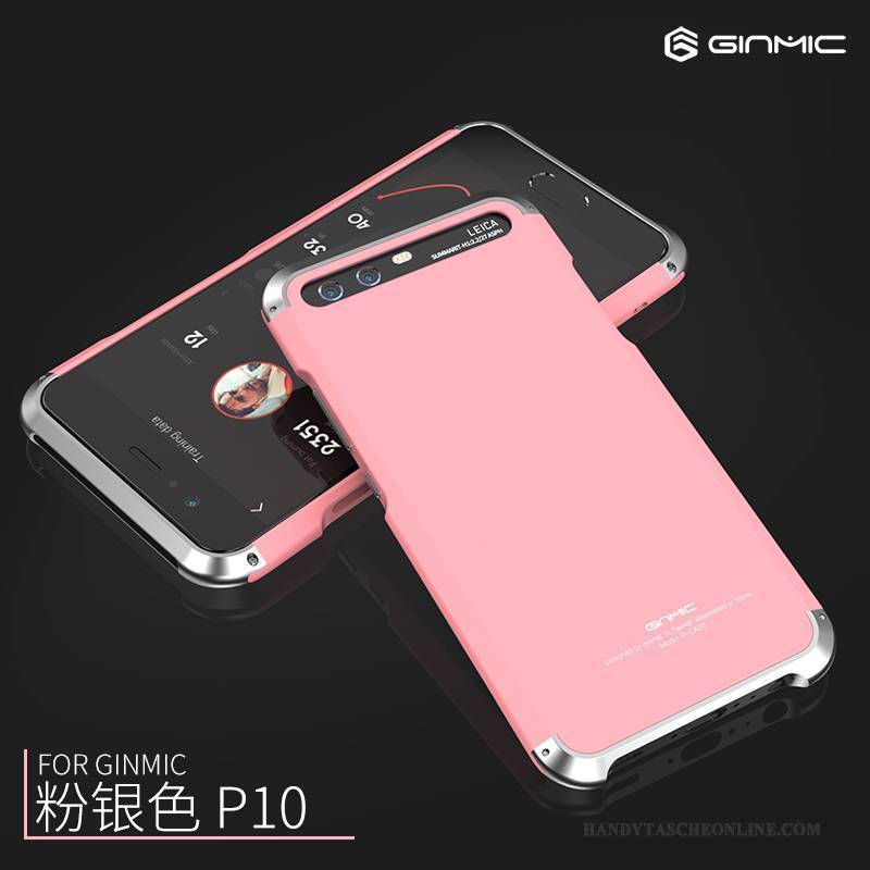 Hülle Huawei P10 Metall Persönlichkeit Schwer, Case Huawei P10 Taschen Rosa Trend