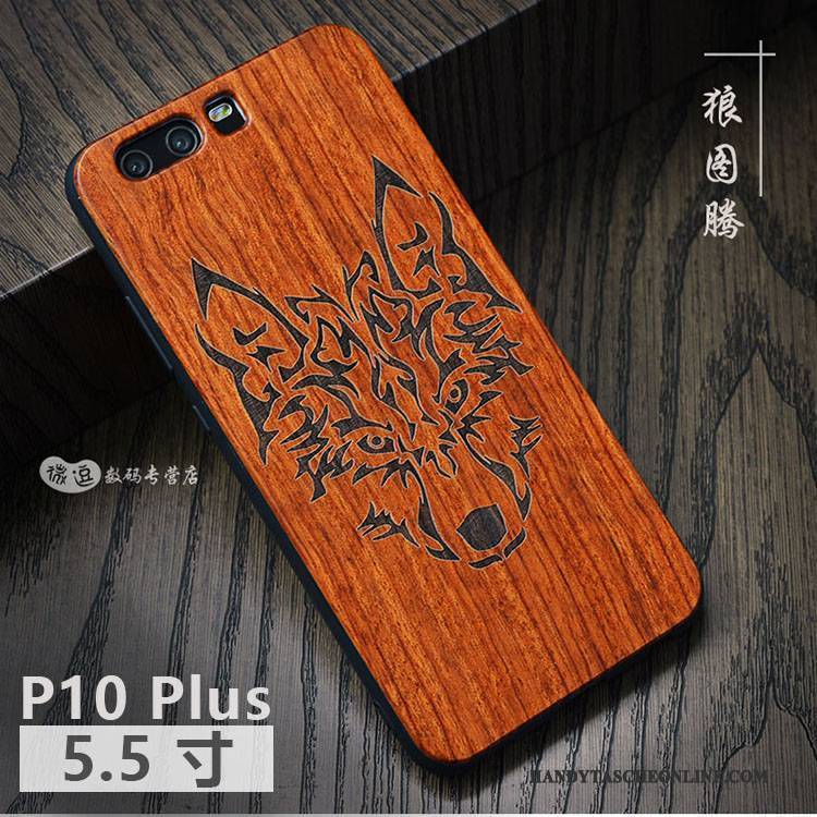 Hülle Huawei P10 Plus Aus Holz Angepasst Handyhüllen, Case Huawei P10 Plus Kreativ Anti-sturz Persönlichkeit