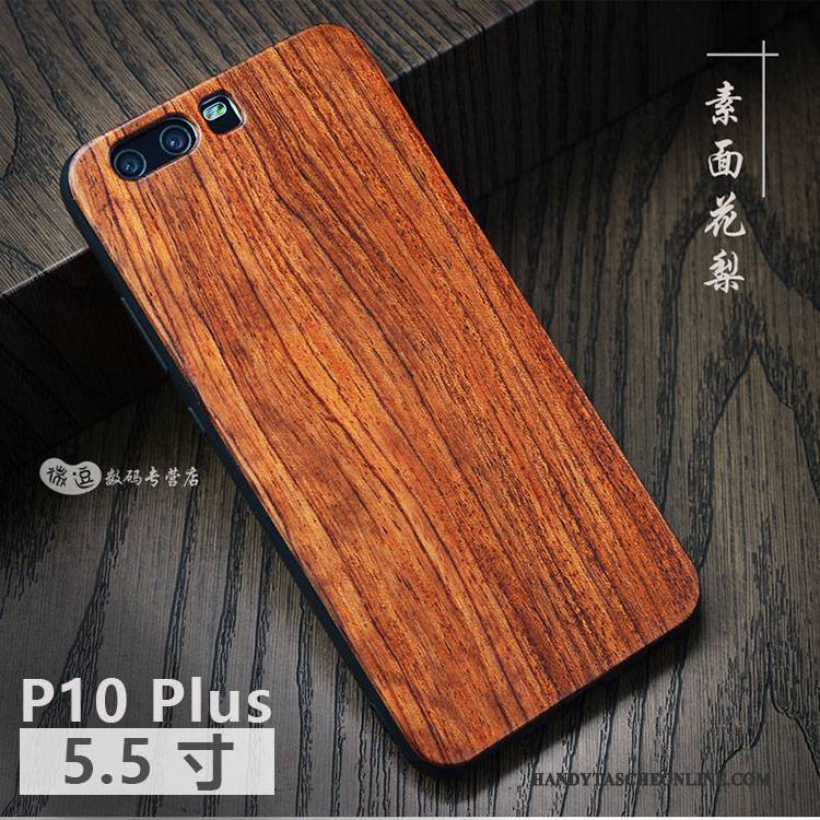 Hülle Huawei P10 Plus Aus Holz Angepasst Handyhüllen, Case Huawei P10 Plus Kreativ Anti-sturz Persönlichkeit