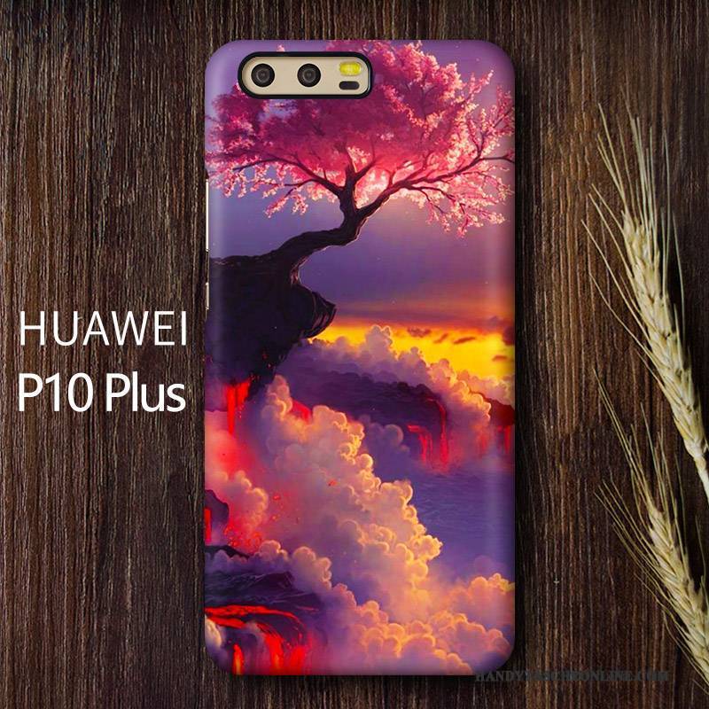 Hülle Huawei P10 Plus Farbe Schwer Sakura, Case Huawei P10 Plus Schutz Handyhüllen Persönlichkeit