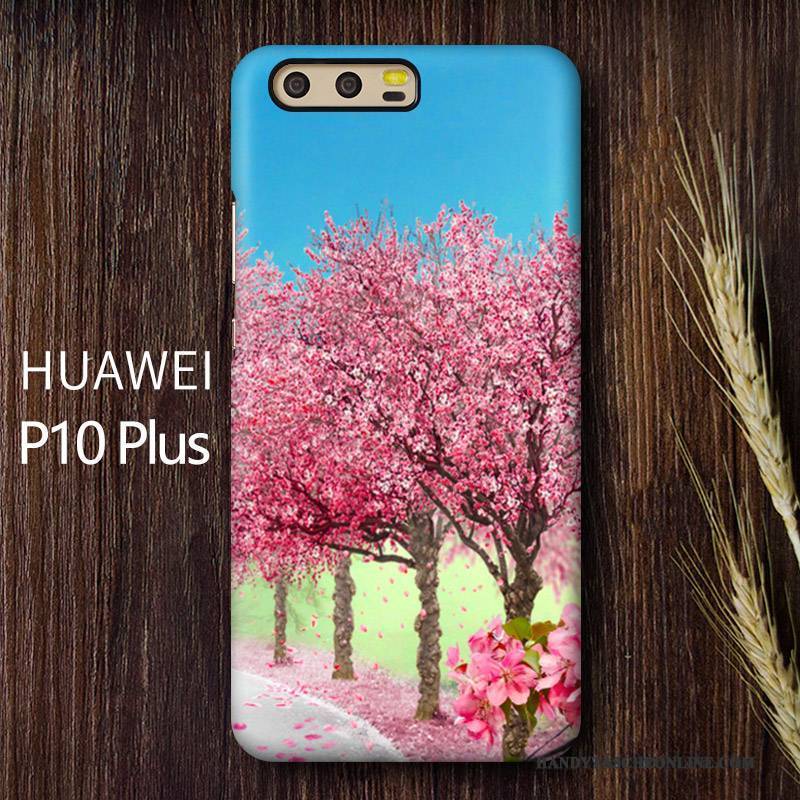 Hülle Huawei P10 Plus Farbe Schwer Sakura, Case Huawei P10 Plus Schutz Handyhüllen Persönlichkeit