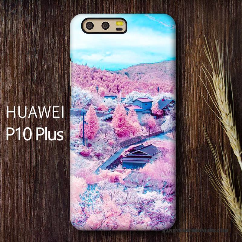 Hülle Huawei P10 Plus Farbe Schwer Sakura, Case Huawei P10 Plus Schutz Handyhüllen Persönlichkeit