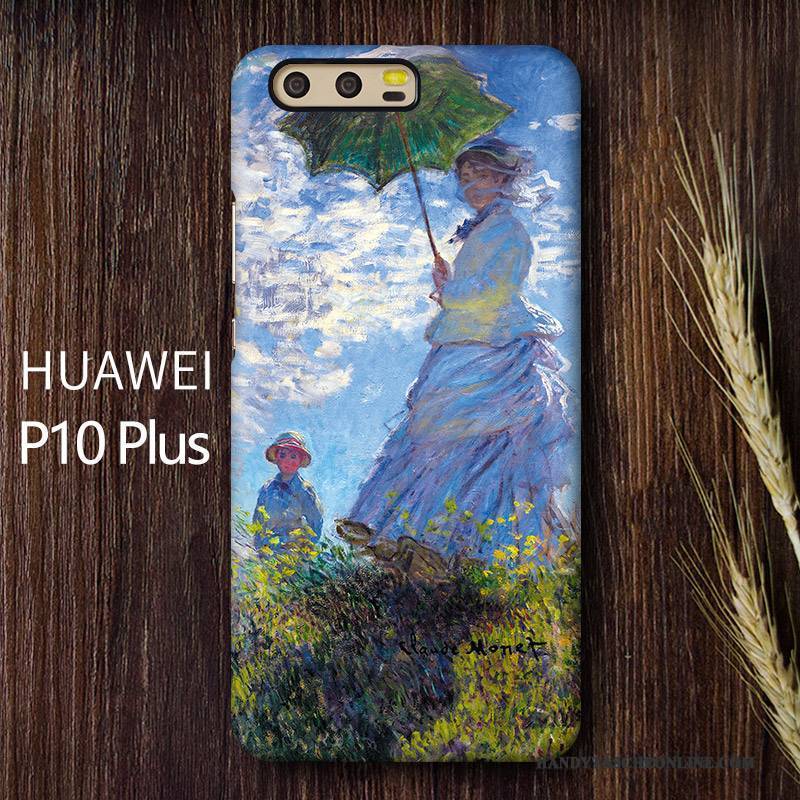 Hülle Huawei P10 Plus Farbe Schwer Ölgemälde, Case Huawei P10 Plus Schutz Nubuck Kunst